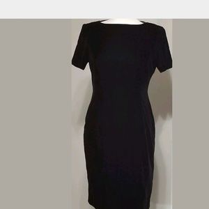 Talbots Petite Classic Black Velvet Dress